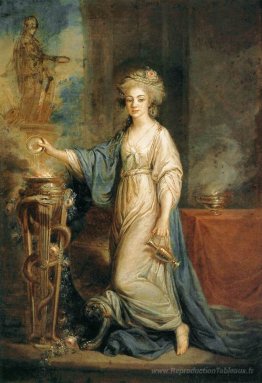 Portrait d'une femme en tant que vierge vestale