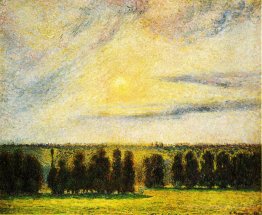 Coucher de soleil à Eragny