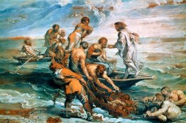 Brouillon miraculeux de poissons