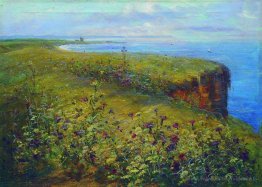 Paysage (mer et fleurs)