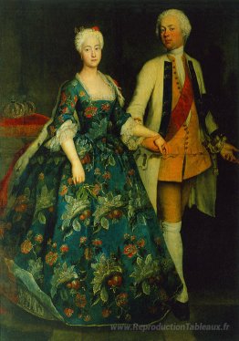 La princesse Sophie Dorothea Marie avec son mari, Frederick Will