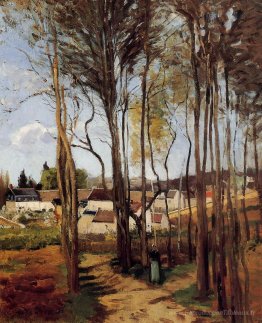 Un village à travers les arbres