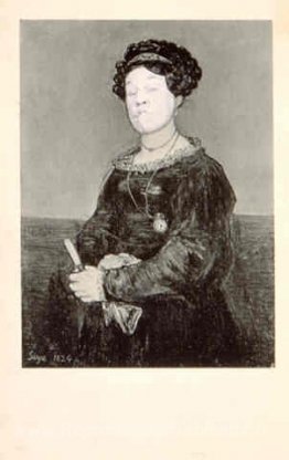 Portrait ridicule (femelle assise de goya)