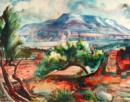 Mt. Hafursfell et le bois à Húsafell, dans l'ouest de l'Islande