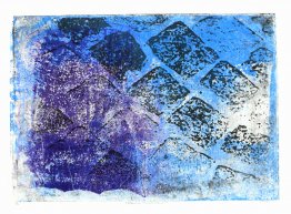 Bleu les pavés n ° 1.