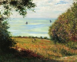 Vue de la mer depuis Villerville