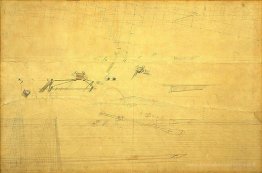 Dessin de perspective pour les Biglin Brothers tournant le pieu