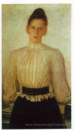 Portrait de Maria Tolstaya, la fille de Leo Tolstoy