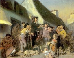 Chanteurs de vendeurs. Esquisser