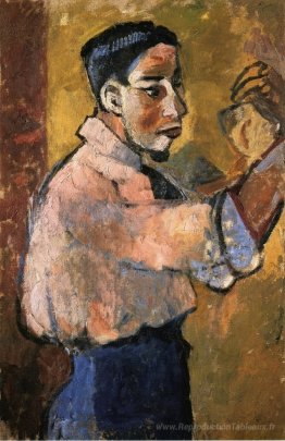Jeune homme avec une bouclette