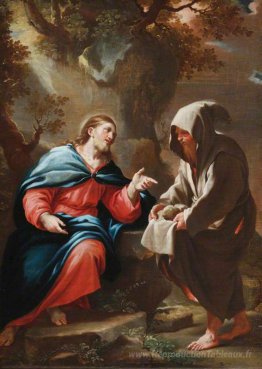 Le diable tentant le Christ de transformer les pierres en pain