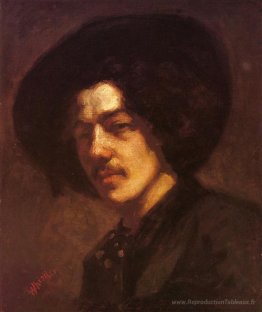 Portrait de Whistler avec un chapeau