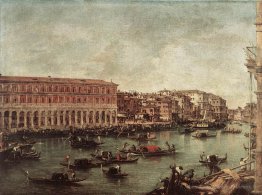 Le Grand Canal sur le marché des poissons (Pescheria)