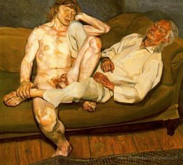 Homme nu avec son ami