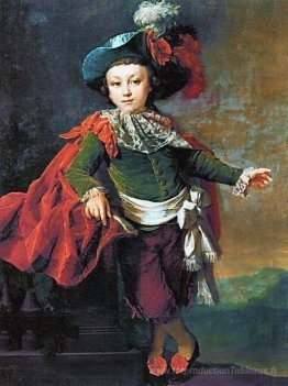 Portrait de F.P. Makerovskiy en costume de mascarade