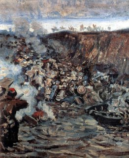 Étude à "la conquête de la Sibérie par Yermak"