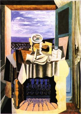 Nature morte devant une fenêtre à Saint-Raphael