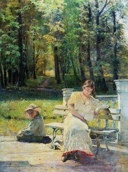 Olenka et Kolya sur les marches