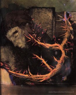 Christ avec des épines rouges
