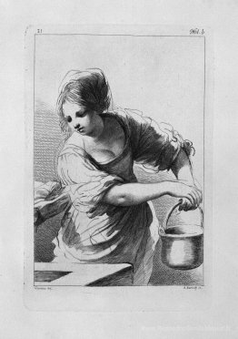 Rebecca au puits, par Guercino