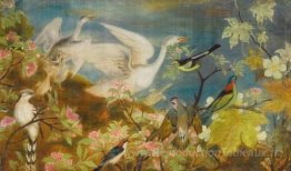 Hibiscus et oiseaux