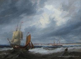Expédition au large de Seaham par John Wilson Carmichael