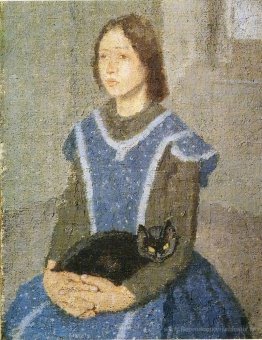 Fille avec chat