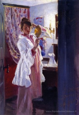 Intérieur avec la femme de l'artiste (Marie Krøyer)