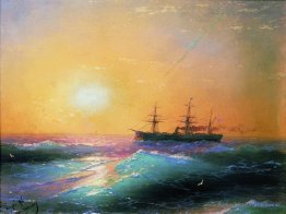 Coucher de soleil en mer