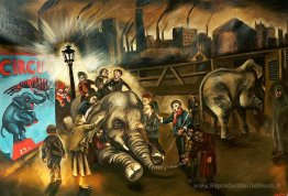 Les enfants aveugles ressentent un éléphant