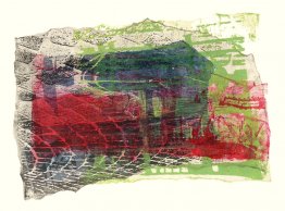 Impression de collage en mono-type