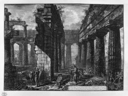 Intérieur des pronosos du temple lui-même, qui regarde vers le s