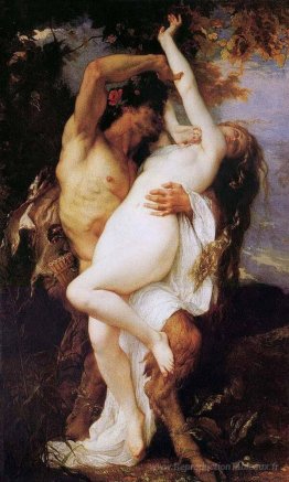 Nymphe et satyre