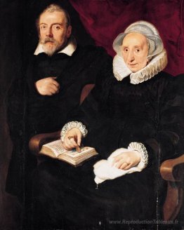 Portrait d'Elisabeth Mertens et de son défunt mari