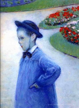Camille Daurelle dans le parc à Yerres