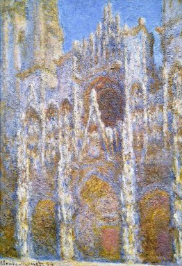 Cathédrale Rouen, effet de lumière du soleil