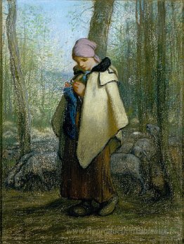 La bergère à tricoter