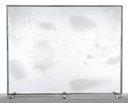 Fenêtre en verre gravé à sable