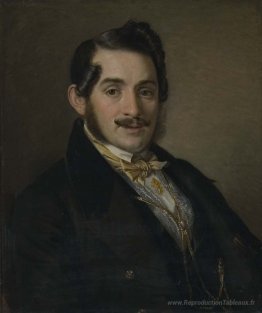 Portrait d'un inconnu dans un manteau noir