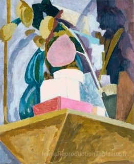 Nature morte au coin d'une cheminée