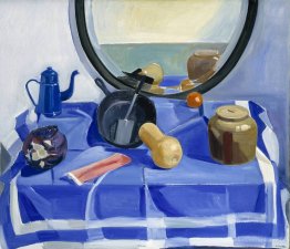 Nature morte avec poêle et chou rouge