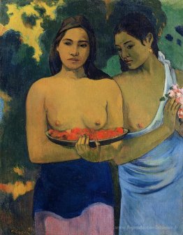 Deux femmes tahitiennes