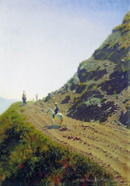 Route nomade dans les montagnes d'Ala Tau
