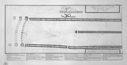 Plan au sol du cirque de Caracalla dans aujourd'hui Capena à l'e