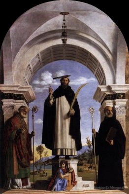 Saint-Pierre Martyr avec Saint-Nicolas de Bari, Saint-Benoît et