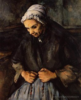 Vieille femme avec un chapelet