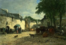 Marché du bétail à Daoulas, Brittany