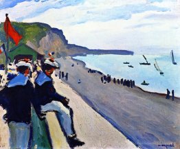 La plage de Fécamp