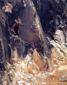 Quarries en marbre à Carrare