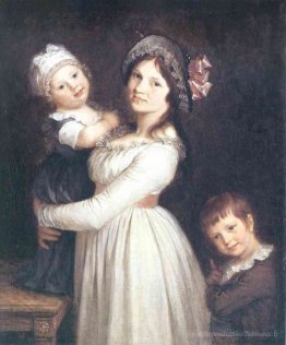 Portrait de famille de Madame Anthony et de ses enfants